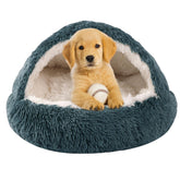 Cama cueva WgoogW para perros pequeños, refugio cálido y seguro.