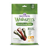 Whimzees Brushzees: paquete de 12 unidades medianas para masticar y limpiar dientes
