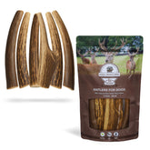 WhiteTail Naturals cuernos para perro, seis piezas, duraderos para razas pequeñas.