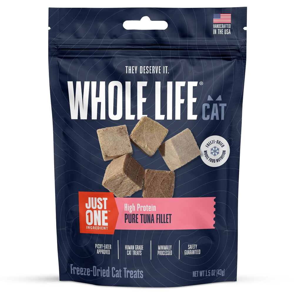 Gato con trozos liofilizados de Whole Life Just One Atún