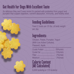 Whole Life Pet probióticos para perros, ingredientes naturales fortalecen la salud intestinal