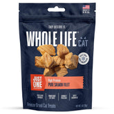 Golosinas de salmón liofilizado de Whole Life Pet para gatos, empaque 1 oz