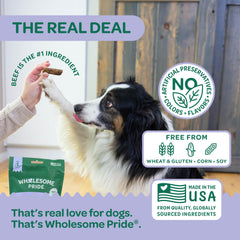 Wholesome Pride sin rellenos ni aditivos, opción saludable para masticar.