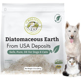 Wholistic Pet Organics Diatomaceous Earth, botella: suplemento seguro para perros y gatos sin químicos