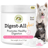 Wholistic Pet Organics probiótico diario para perros y gatos en frasco