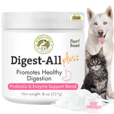 Wholistic Pet Organics probióticos para perros en botella, soporte digestivo diario.