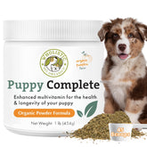 Wholistic Pet Organics Puppy Complete, polvo para dieta casera, mejora nutrición diaria de cachorros