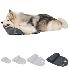 Whoopub almohada para perro XL con soporte cervical para descanso cómodo.