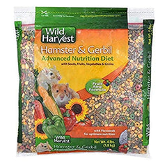 Alimento avanzado de Wild Harvest en bolsa, ideal para selección diaria de hámster y gerbil.