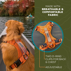 Arnés Wilderdog con ajuste en cuello y hombros para un ajuste cómodo