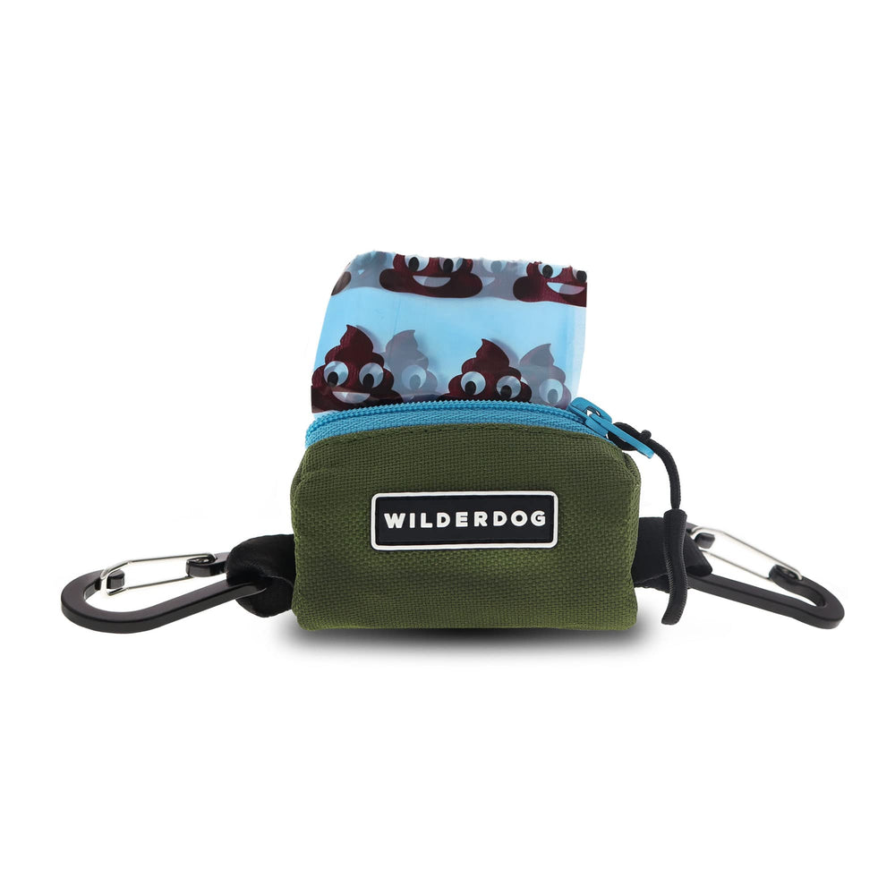 Wilderdog dispensador-bolsas excrementos con gancho para correa, práctico para paseos ordenados.
