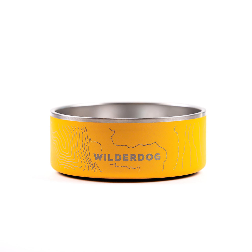 Wilderdog tazón de acero inoxidable 32oz, duradero y higiénico.