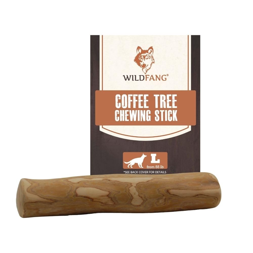 Wildfang hueso cafe-madera para perros grandes: masticar de forma natural