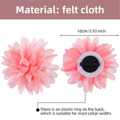 Willbond lazo flor collar perro 4pulgadas, aporta elegancia suave en paseos.