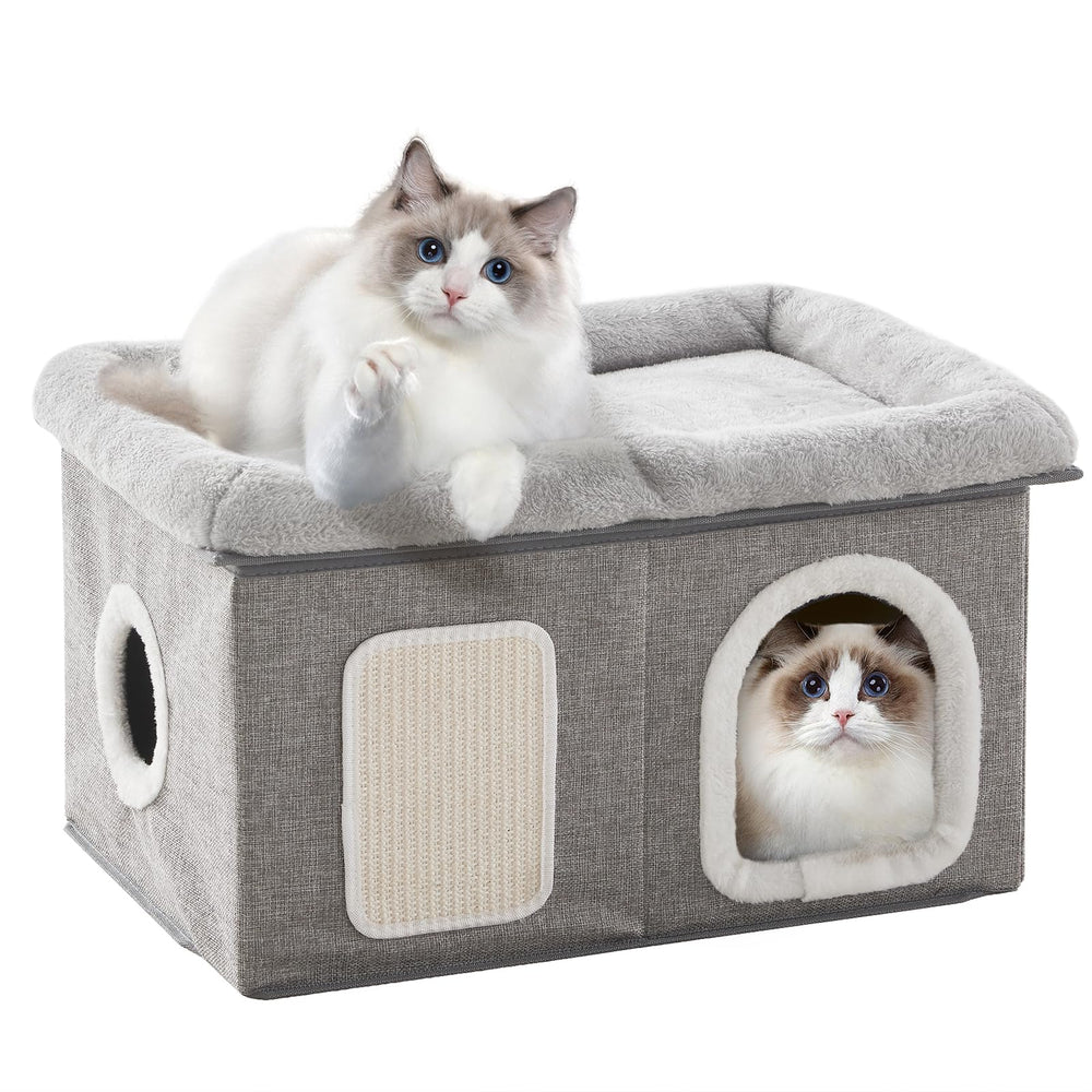 Cama WINDRACING para gatos interior amplia, descanso privado y cómodo.