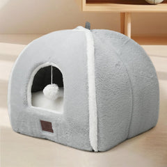 Windracing casa de gato tent-casita, refugio acolchado para siestas tranquilas