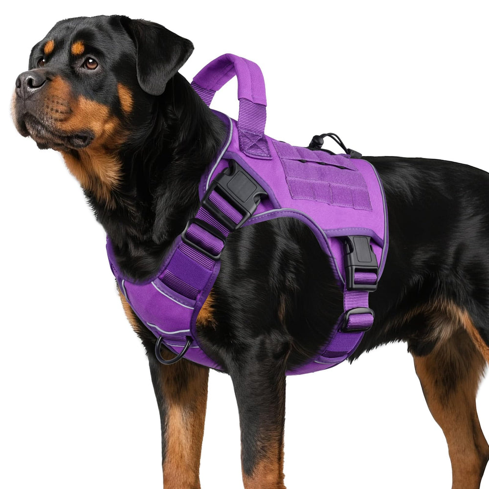 WINGOIN arnés táctico para perro grande con camuflaje exterior, duradero para caminatas largas