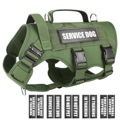 ARNÉS WINSEE servicio para perro grande, vista lateral con MOLLE para equipo.