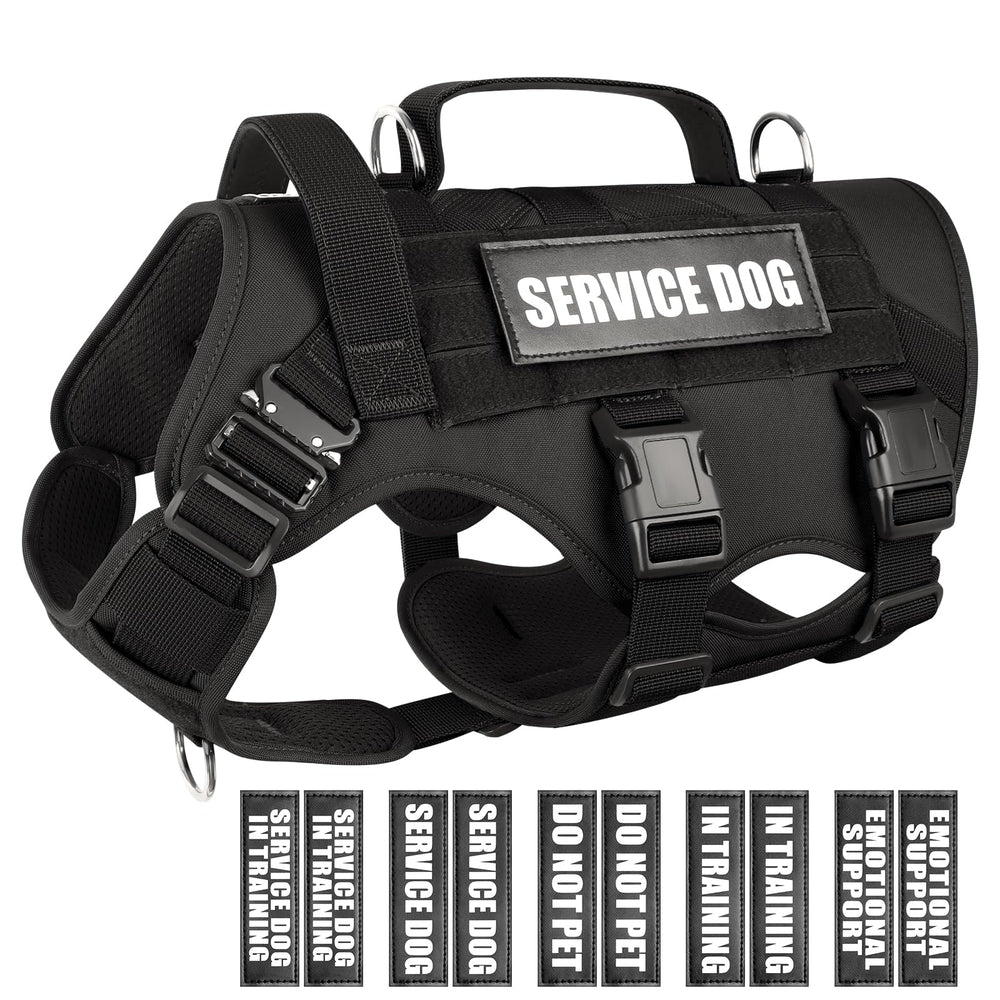 WINSEE chaleco de servicio para perro mediano, vista general y ajuste cómodo para entrenar al aire libre