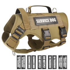 WINSEE chaleco servicio para perro mediano con MOLLE, ideal para accesorios.