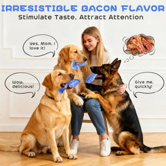 WinTour Juguetes Indestructibles 3-Pack Azul, conjunto completo para perros activos.