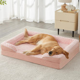 WNPETHOME cama para perros grandes, diseño sofá que apoya cuello y cabeza.
