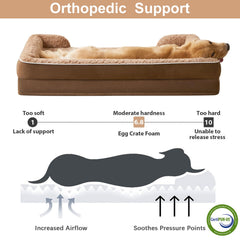 Cama WNPETHOME con tapizado rosado suave para mayor comodidad.
