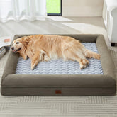 Cama para perro WNPETHOME XXL con funda impermeable para facilitar la limpieza