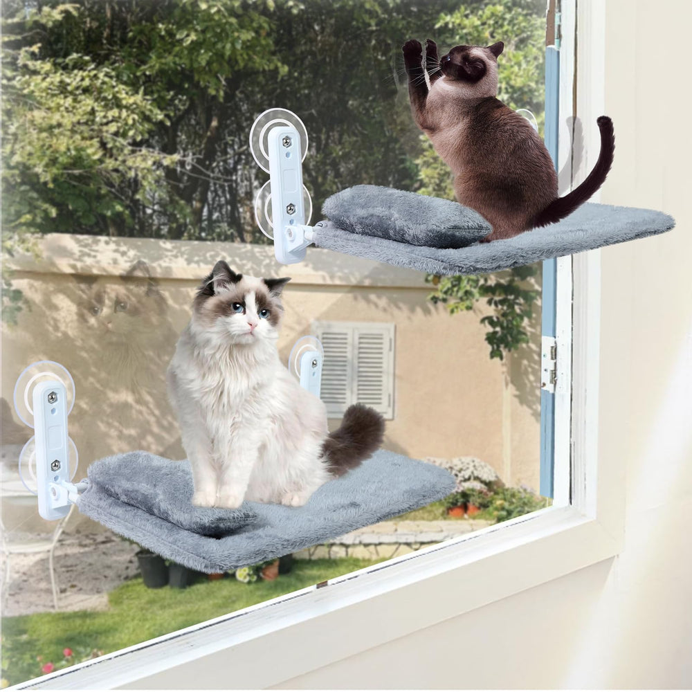 Wn's Day hamacas de ventana para gatos, dos piezas para convivencia sin peleas.