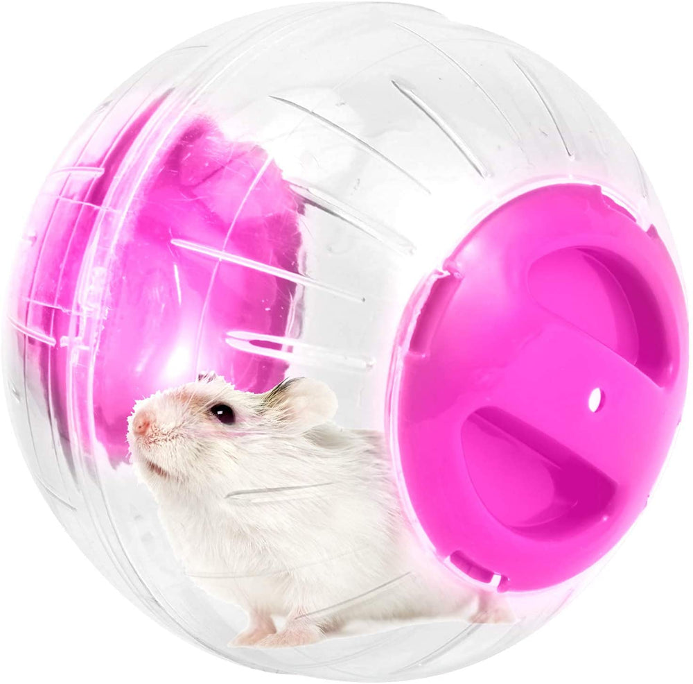 Bola cristal WNZQK para hámster rosa, 4,7 pulgadas, permite observar cada movimiento.