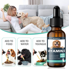 WOMRICH Vitamina E para perros apoya la función hepática.