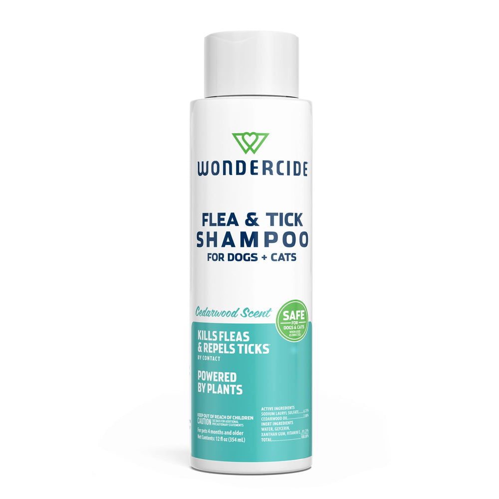 Wondercide champú antipulgas para perros y gatos con cedro combate pulgas al contacto
