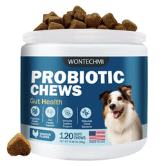 WONTECHMI probióticos para perros: equilibrio intestinal, digestión suave (imagen 1).