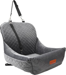 Wooaidagg asiento para perro en coche gris: comodidad estable para viajes