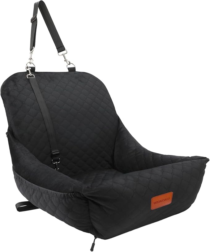 Wooaidagg asiento-perro-pequeno-frente: comodidad y seguridad para el viaje.