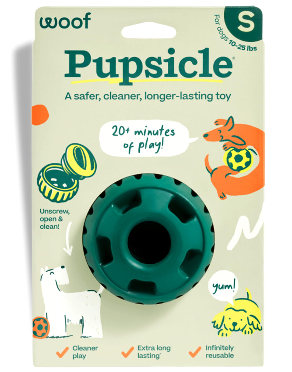 WOOF Pupsicle: bola interactiva para perros que ofrece entretenimiento prolongado