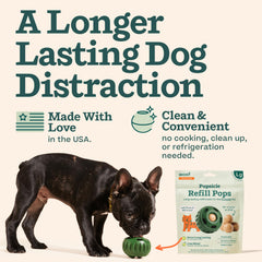 WOOF Pupsicle relleno de carne: sabor favorito y entretenimiento duradero para perros.