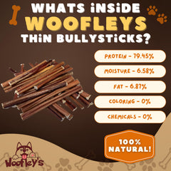 Palitos bully Woofley's para dientes y encías sanos