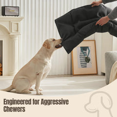 WooPetty cama para perros, doble costura reforzada para mayor durabilidad.