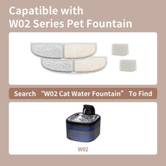 Woqucute paquete 8 filtros W02, reemplazo sencillo para mantener el flujo
