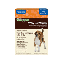 Worm X Plus tabletas desparasitantes para perros pequeños, control de parásitos.