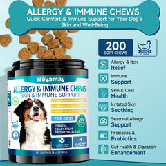 Woyamay Dog Allergy Chews: textura suave, fácil de dar como premio.