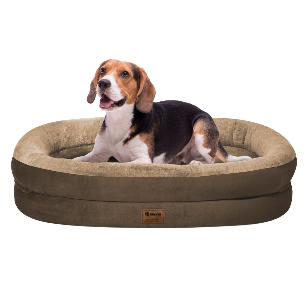 Cama WOZOKE para perros grandes con soporte ortopédico cómodo.