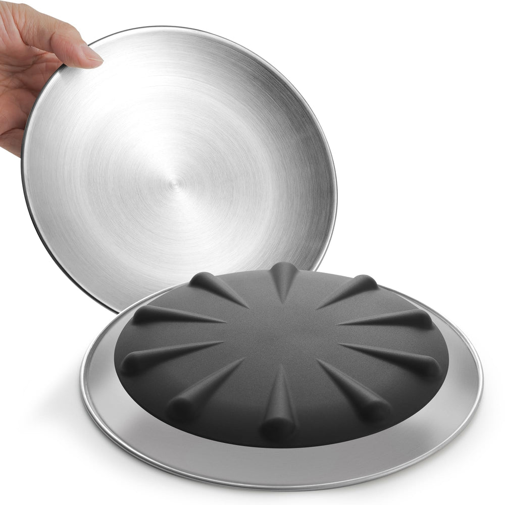 Plato WROSWT de acero inoxidable 304 para gatos, duradero y seguro para las comidas.