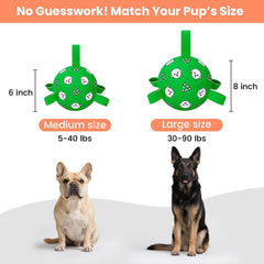 WYNTRIUM Balón perro durable cosido reforzado mantiene forma y rebote durante la actividad.