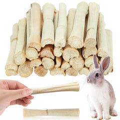 WYOMER mordedor de bambú natural 445 g, ideal para masticar y entretener roedores.