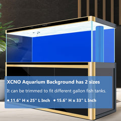 XCNO fondo de acuario doble cara negro 11-6x33: contraste para resaltar peces.