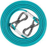 XiaZ cable de amarre para perros exterior en azul-turquesa, resistente para patios y jardines.
