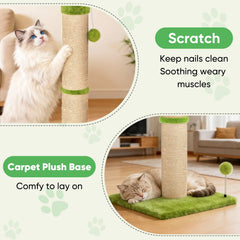 XiaZ rascador-gatos palo sisal 4.5 pulgadas apto para varios tamaños