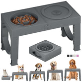 XiaZ: soporte cuenco elevado para perro grande con ajuste de cinco alturas estable